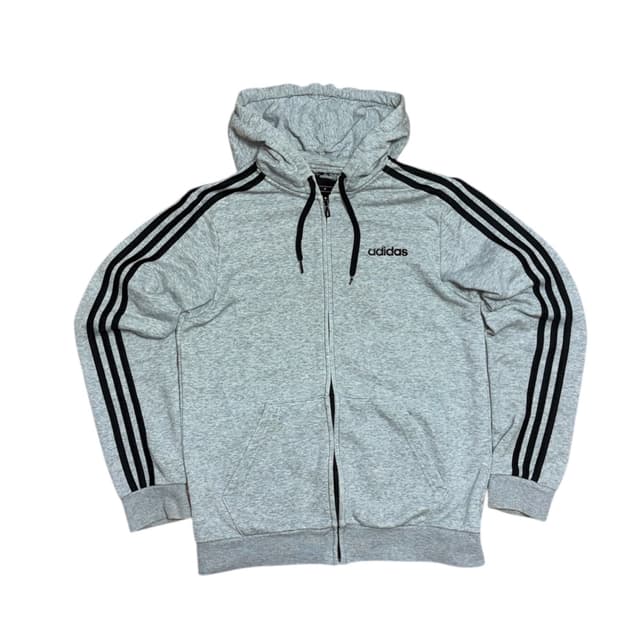 아디다스 그레이 사이드라인 후드집업