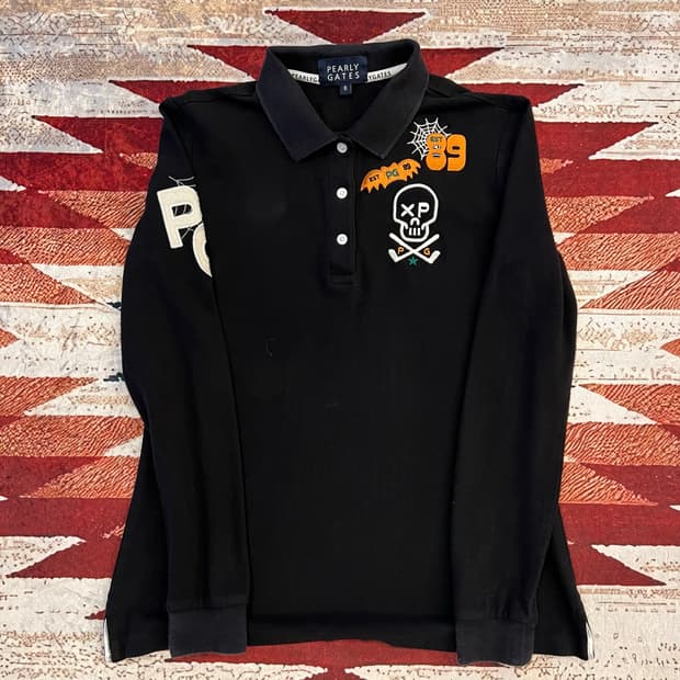 파리게이츠 여성 자수 긴팔 PK 카라티 [블랙] XS/85