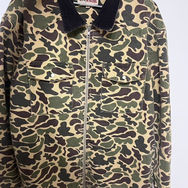 Stussy WORKGEAR 스투시 카모 자켓