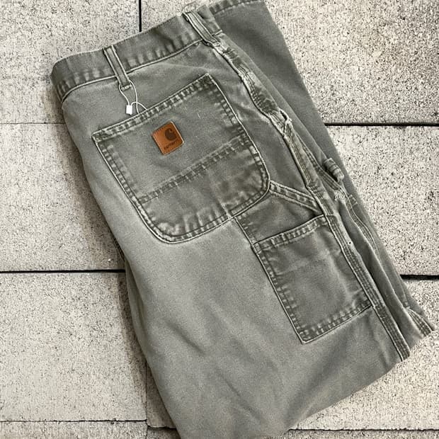 칼하트 B11 모스그린 카펜터 워크 팬츠