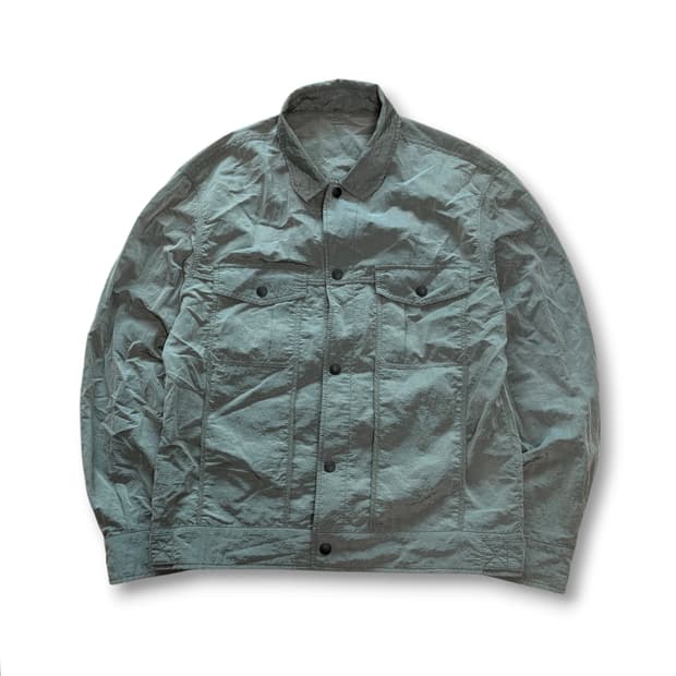 알레그리 나일론 글로시 트러커 셔츠