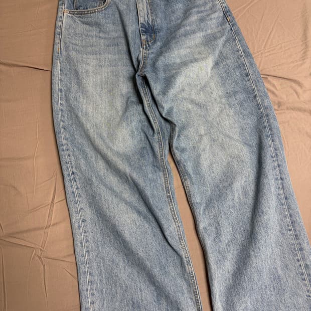 유스 21fw 와이드데님 미디엄블루