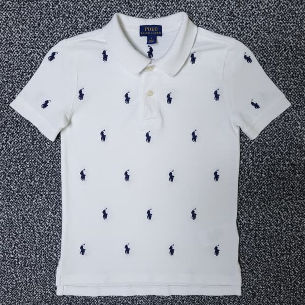 [무료배송][120]폴로 키즈 멀티 포니 반팔티 카라티