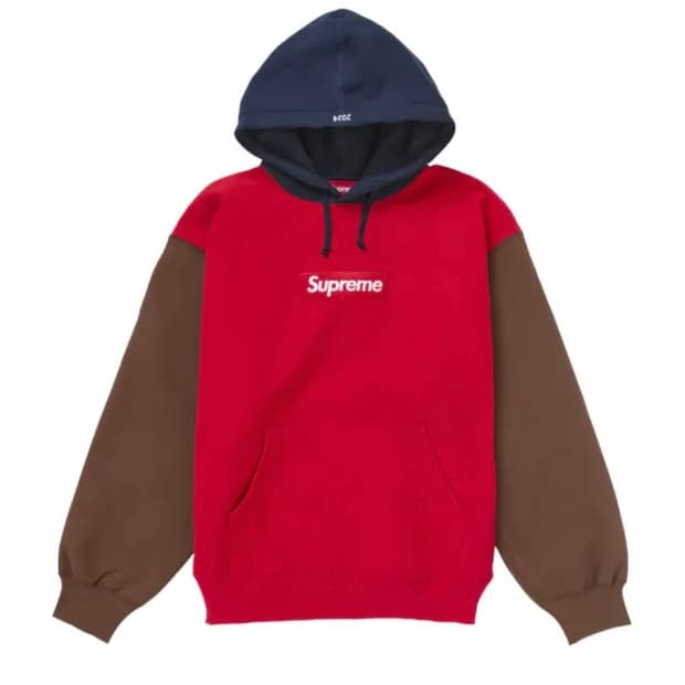 슈프림 멀티컬러 박스 로고 후드티 M