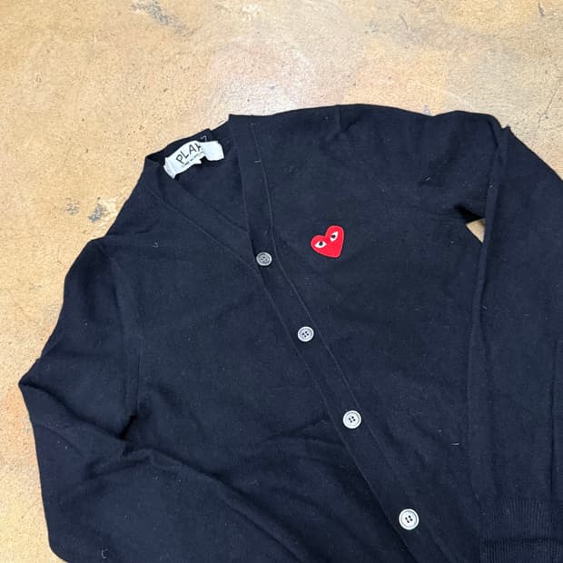 꼼데가르송 블랙 가디건