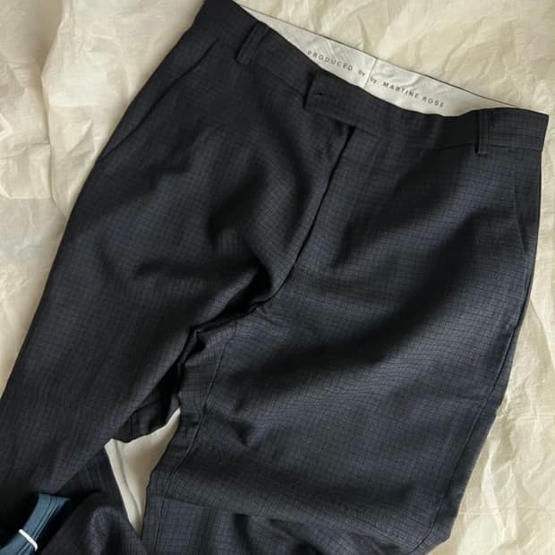 마틴로즈 22fw sports hem 트라우저 네이비 48