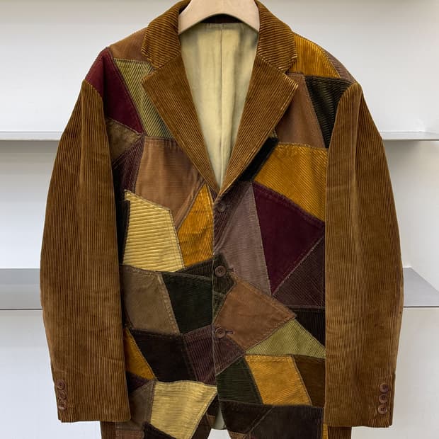 인터메조 패치워크 코듀로이 블레이저