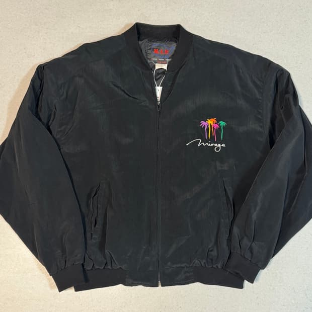 90s map 바람막이 봄버 윈드브레이커 자켓 made in usa