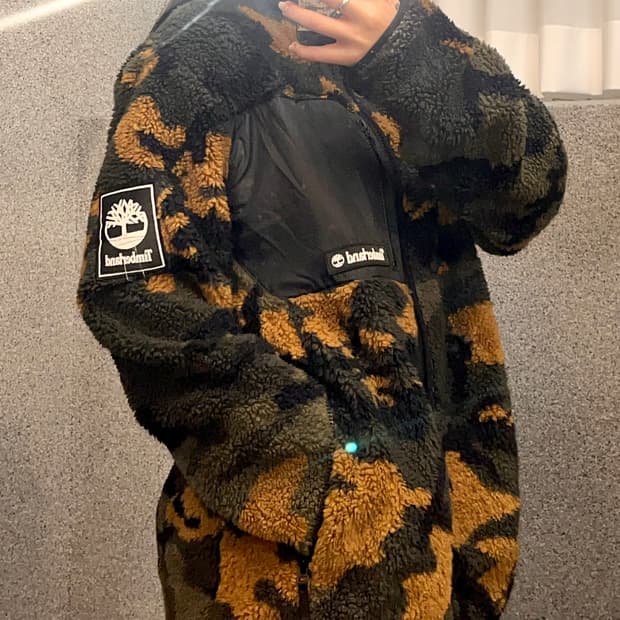 Timberland camouflage pattern fleece