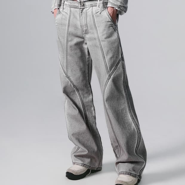 나체 SEAM LINE 워싱 진 (UNISEX)