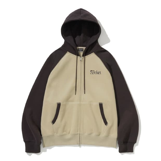 Plan Zip-Up Hoodie 'Beige'