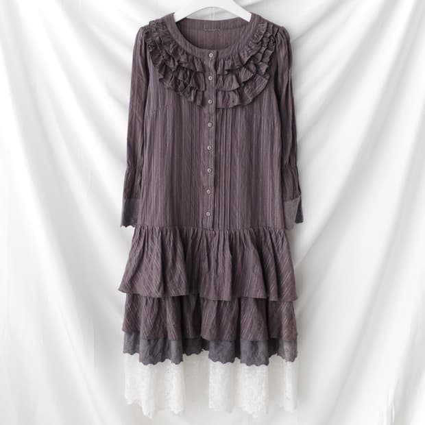 frill cancan one-piece