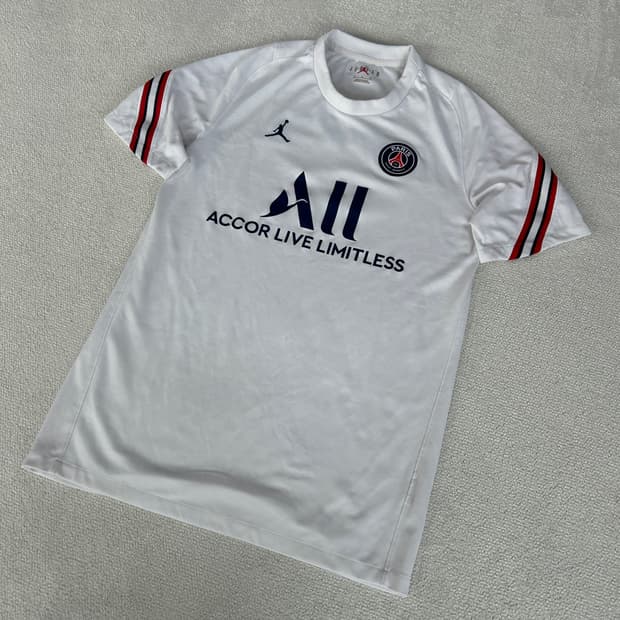 조던 파리생제르망 반팔 티셔츠 화이트 95