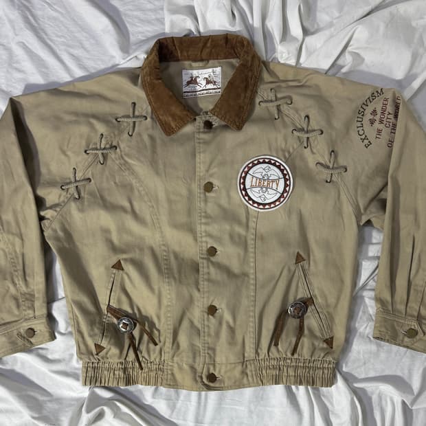 빈티지 네이티브 아메리칸 스윙톱 자켓 웨스턴 y2k goa