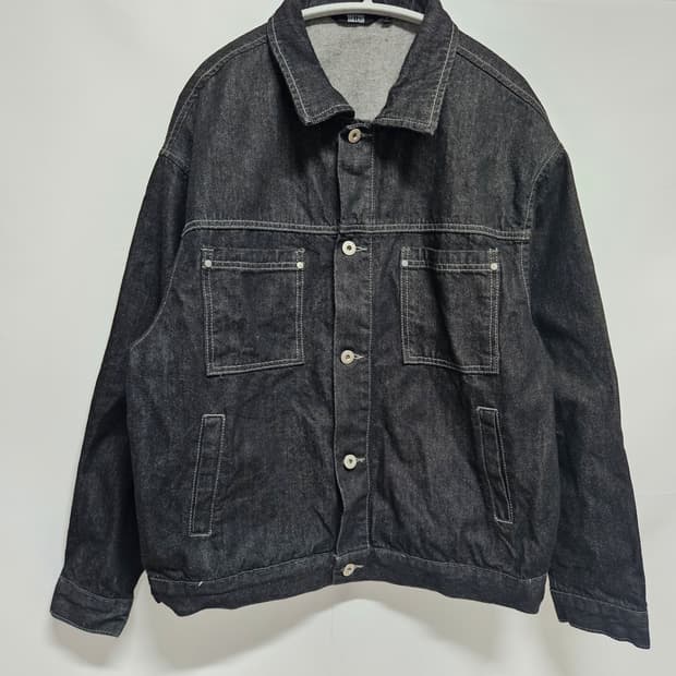 트릴리온 흑청 데님 자켓 L