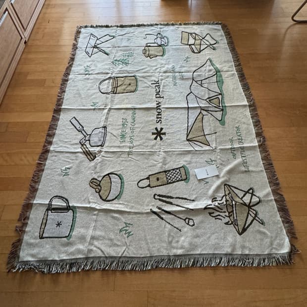 [새상품] 스노우피크 캠핑 러그 블랭킷 담요