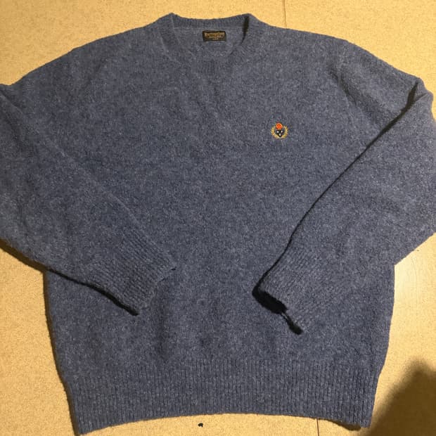 헤리티지플로스 알파카 니트 블루 L