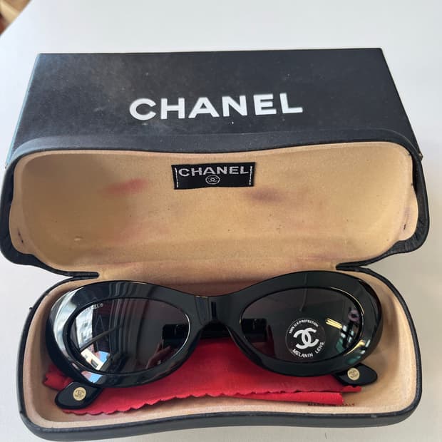 샤넬 빈티지 90‘s chanel mod.5007 블랙 선글라스