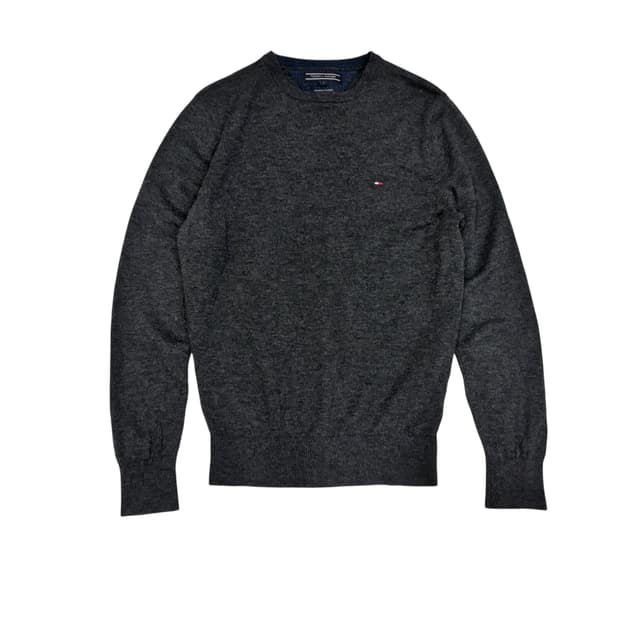 타미힐피거 챠콜 램스울 니트