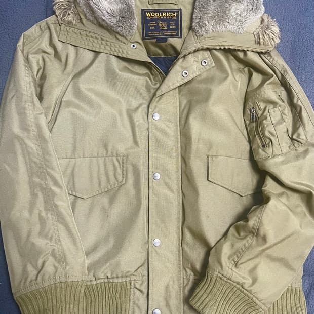 [L] 울리치 N2B 퍼 후드 자켓 카키