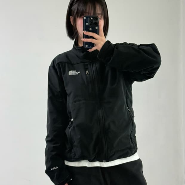 노스페이스 블랙 집업