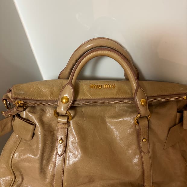 미우미우 비텔로 럭스 사첼백 숄더백 토트백