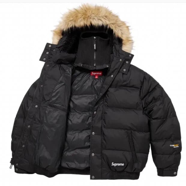 25FW 슈프림 페이스마스크 700-필 다운 퍼퍼 자켓