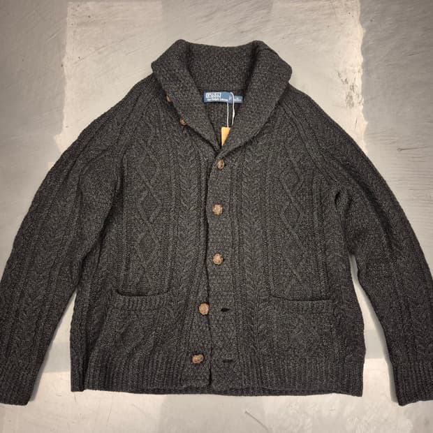 폴로랄프로렌 캐시미어 숄카라 가디건