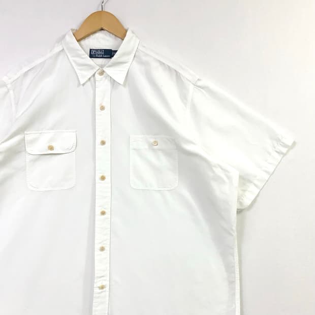 Xxl 폴로 린넨 화이트 셔츠
