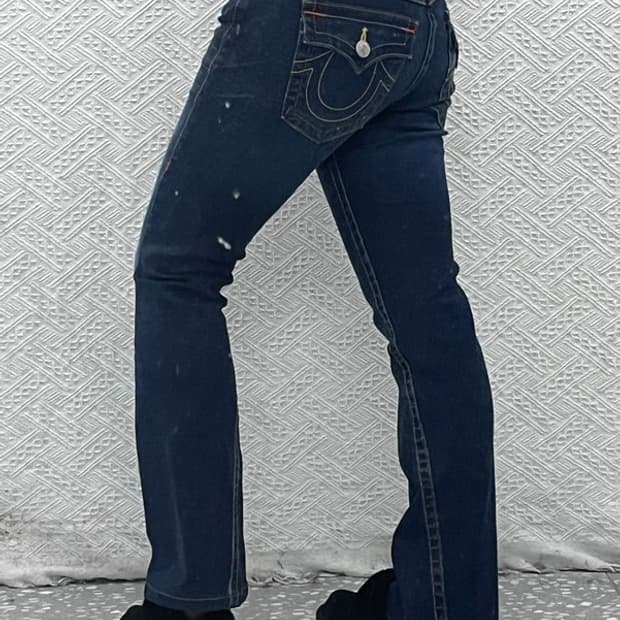 트루릴리젼 조이 스판 부츠컷 빈티지 워싱 데님팬츠 27인치 C07980