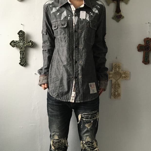 Native mood printing shirt