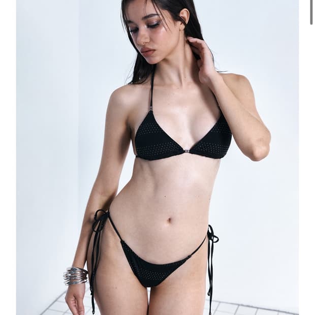 Renna Beads Bikini (Black)