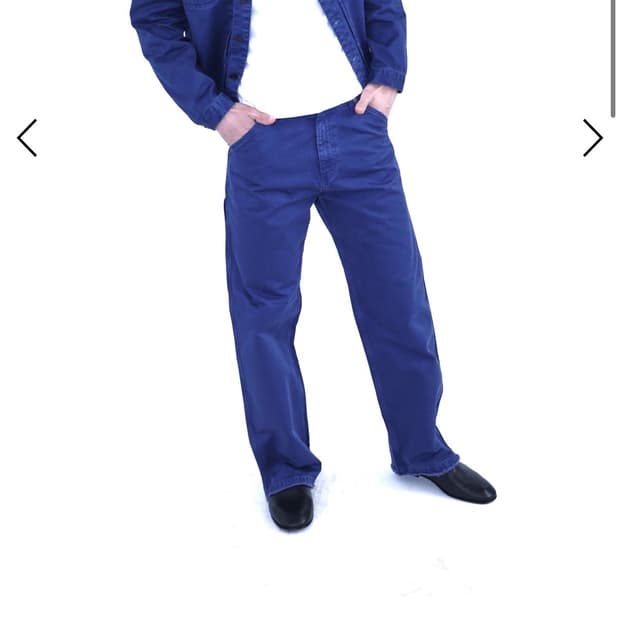 A.ta CUT OFF CARPENTER PANTS (blue) L사이즈