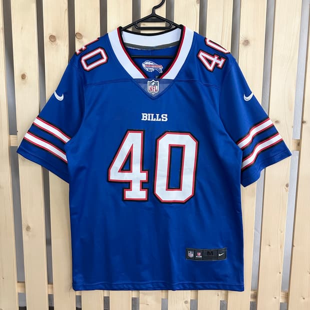 (M) 나이키 NFL 버팔로 빌스 40 밀러 저지 반팔 유니폼