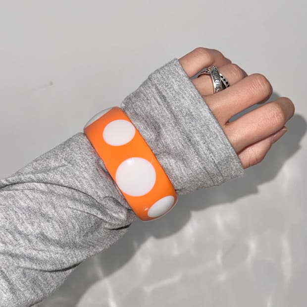 오렌지코어 키치 도트 뱅글