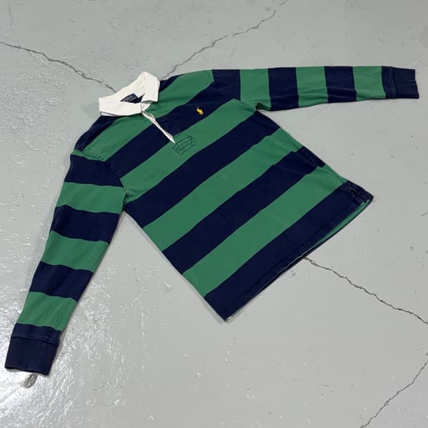 폴로랄프로렌(PoloRalphLauren) 그린,네이비 럭비 셔츠