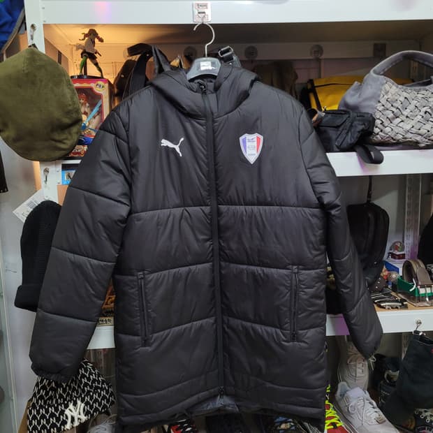 수원 삼성 블루윙즈 블랙 패딩 점퍼