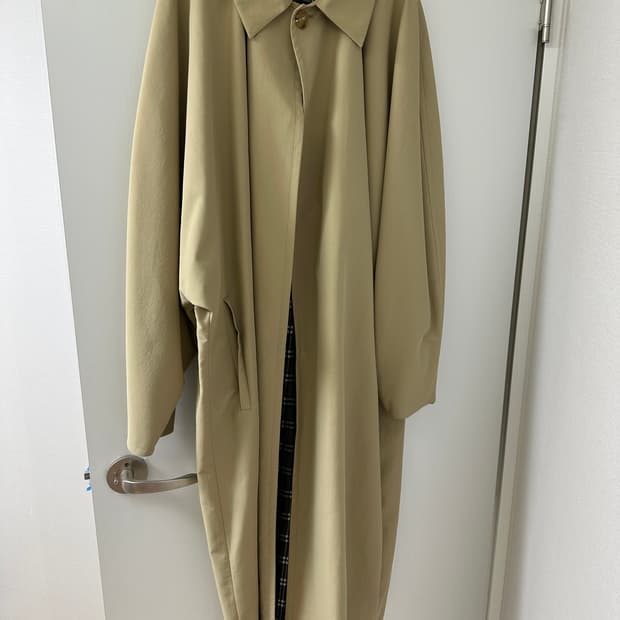 [m]stu 후크 돌먼 코트 베이지 