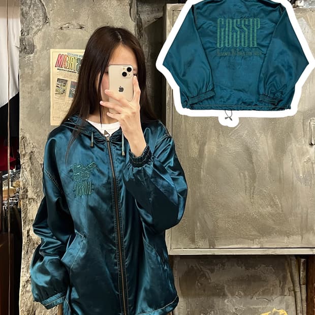 리 Lee gossip 후드집업 그린 100 #csz589