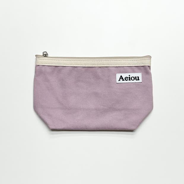 아에이오우 aeiou 파우치 red bean cream l