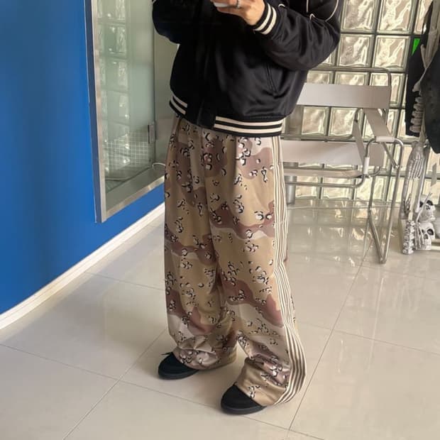 last/KAPITAL CHOCO CHIP BAGGYTRACK PANTS