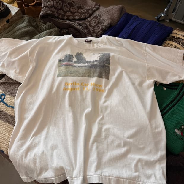 90S 베를린 카 쇼 프로모션 싱글스티치 빈티지 티셔츠