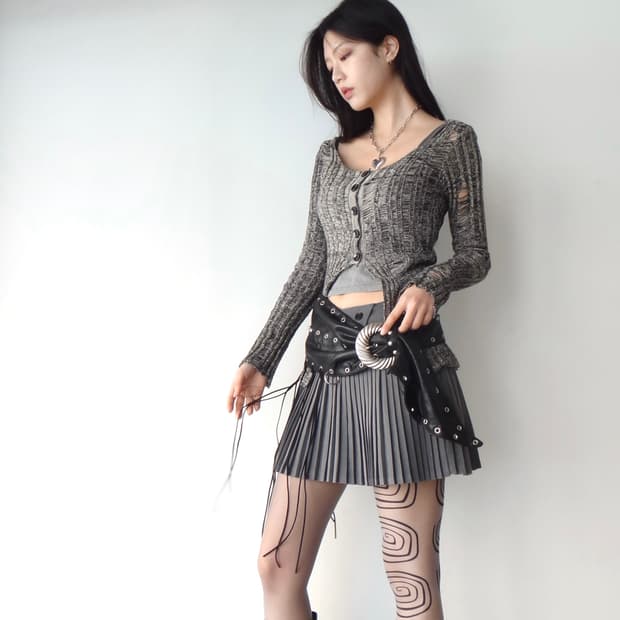 Grunge drop top / grey