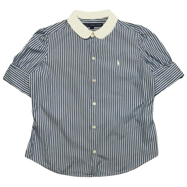 폴로랄프로렌 스포트 블루 스트라이프 반팔 블라우스 95