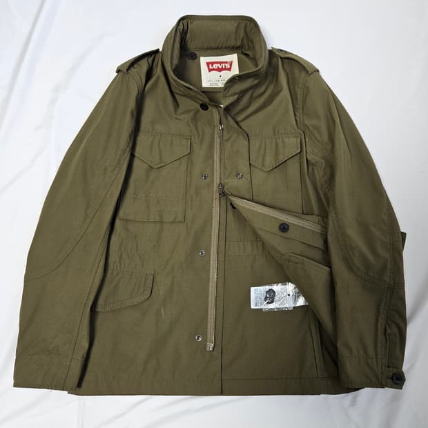 리바이스 올리브 M65 헌팅 필드자켓 사파리 바람막이 95 (새상품)