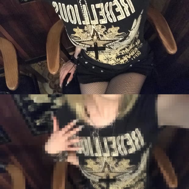 EGOIST y2k punk 빈티지 반팔