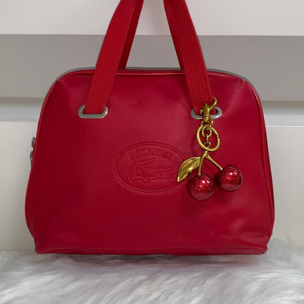라코스테 레드 토트백