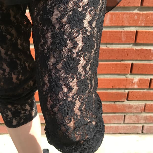 vintage lace leggings