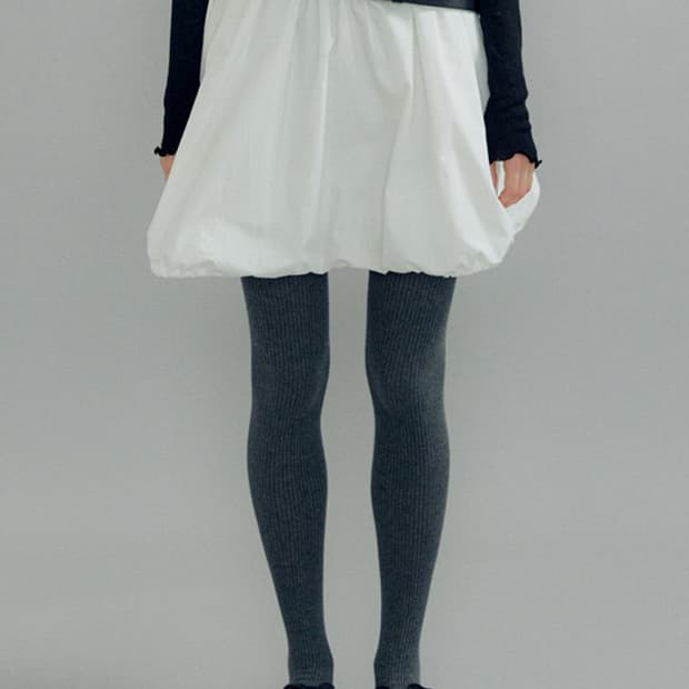 오이에프 벌룬 스커트 화이트