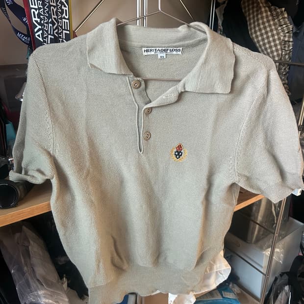 헤리티지플로스 폴로 반팔 니트